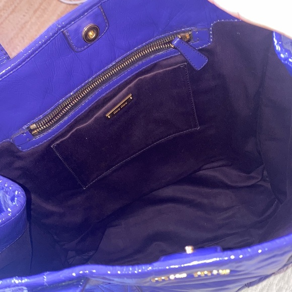 Miu Miu Purple Patent Bag - Picture 5 of 5